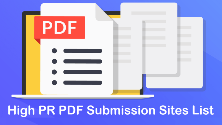 PDF Submission Sites List